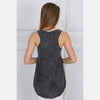 Anthracite Stone Washed Skull Queen Printed Cotton Women Vest - S-Ponder Shop