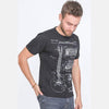Black T.M McCARTY 1955 Guitar Patent Printed Cotton T-Shirt 