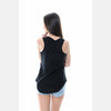 Black Cute Cat Faces Printed Cotton Women Vest - S-Ponder Shop