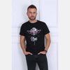 Black Dj Master Printed Cotton T-shirt - S-Ponder Shop