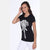 Black Elephant Printed Cotton Women T-shirt - S-Ponder Shop
