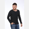 Black Long Sleeve Cotton T-shirt - S-Ponder Shop