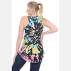 Black Round Tie Dye Cotton Women Vest - S-Ponder Shop