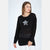 Black Sequin Star Cotton Women Dress Top T-shirt Blouse S-Ponder