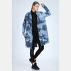 Blue Long Tie Die Cotton Cardigan with Hood - S-Ponder Shop 