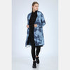 Blue Long Tie Die Cotton Cardigan with Hood - S-Ponder Shop 