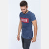 Blue Stone Washed London Printed Cotton T-shirt - S-Ponder Shop