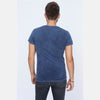 Blue Stone Washed London Printed Cotton T-shirt - S-Ponder Shop
