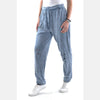 Blue Stone Washed Shinny Cotton Women Jogger - S-Ponder Shop