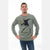 Green The Flower Bomb Thrower by Banksy Printed Cotton Sweatshirt - S-Ponder Shop