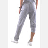 Grey Stone Washed Shinny Cotton Women Jogger - S-Ponder Shop