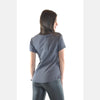 Grey V Neck Cotton Women T-Shirt - S-Ponder Shop - T-SHIRT