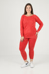 SKIN FIT CUT OUT WASHED COTTON LOUNGE-WEAR