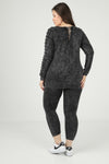 SKIN FIT CUT OUT WASHED COTTON LOUNGE-WEAR