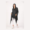 Fringe Long Hoodie KnittedCardigan