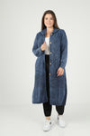 Hooded Knitted Long Women Cardigan