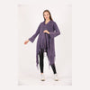 Fringe Long Hoodie KnittedCardigan