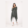Fringe Long Hoodie KnittedCardigan