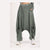 Khaki Oversize Bohemian Woman Pants with Pocket Details