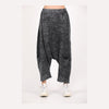 Black Oversize Bohemian Woman Pants with Pocket Details