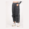 Black Oversize Bohemian Woman Pants with Pocket Details