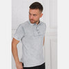 Light Grey Stone Washed Cotton Men's Polo T-Shirt - S-Ponder Shop
